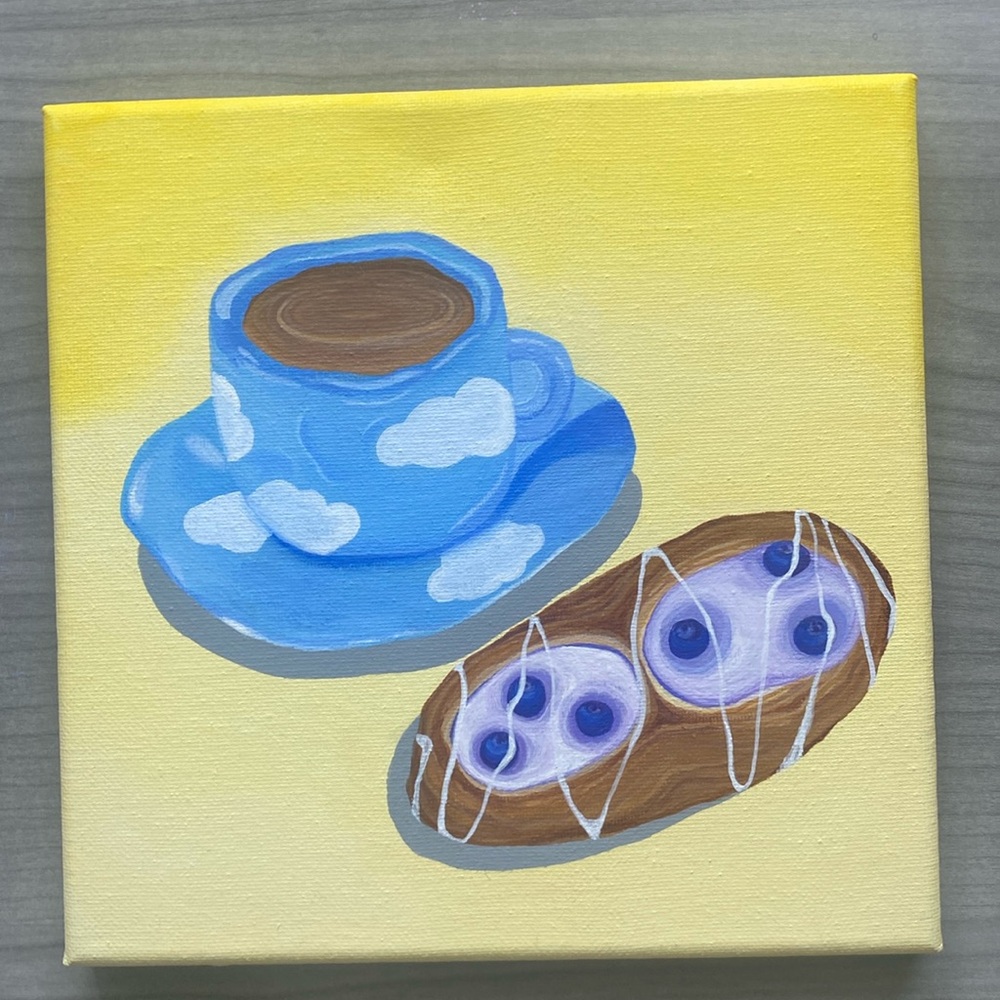 Croissant Painting